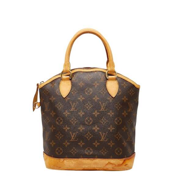 LOUIS VUITTON Brown Monogram Leather Lockit Tote Bag